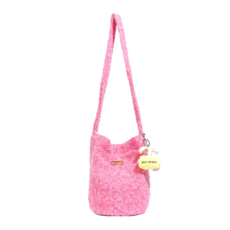 Cute and Fashionable Single-shoulder Bag with Large Capacity, Personalized and Trendy Crossbody Bucket Bag