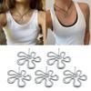 5 Pieces Flower Pendants Small Flower DIY Necklace Bracelet Supplies Alloy Material for Bracelet Bangle Necklace Jewelry