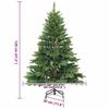 Artificial Christmas Tree with 150 LEDs Green 120 cm PE and PVC