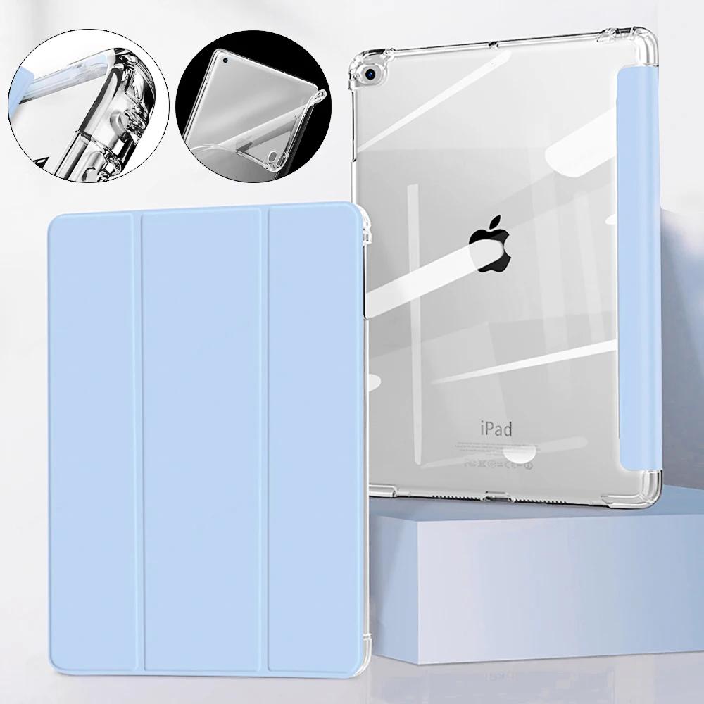 Voor iPad A16 Hoes 2025 Magnetische Drievoudige Standaard Transparante Cover met Potlood voor iPad 11e Generatie A3355A3356 Tablethoes 11"