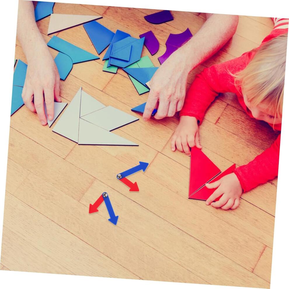 10Sätze Uhrzeiger für Lehrer - Drehbare Uhrzeiger zur Zeitmessung und Mathematik, Lernspielzeug für Kinder, 10 Teile