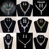 Elegant European & American Alloy Necklace Set - Versatile Bridal & Evening Jewelry