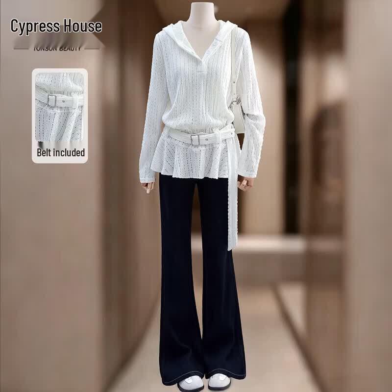 Sybill She Women s Hollow Lace 3/4 Sleeve Blouse XL