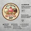 Vintage Ice Cream 8x8 Inch Metal Tin Sign Retro Wall Decor for Kitchen Cafe Bar