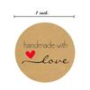 Cowhide Thank You Barcode Stickers: Handmade Round Self-Adhesive Labels for Baking Customization