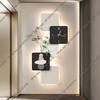 L Light Large Wall Clock Living Room Luxury Art Bedroom Wall Clock Modern Office Bathroom Relojes De Pared Living Room Decoratio