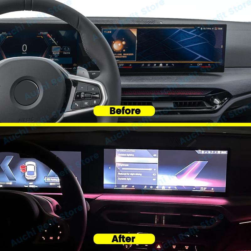 LED for BMW Instrument Ambient Lighting for BMW 2/3/4/7 Series X5 X6 X7 M3 M4 G20 G22 G80 G82 Dalian Screen Ambient Lighting