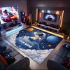 1PC Custom Name Space Astronaut Birthday Theme Floor Mat Ideal for Living Room, Game Rooms, Office, Bedroom,Floor Mat Playful Design