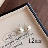 Korean Vintage Polka Dot Cotton Pearl Stud Earrings for Women Exquisite Simple Geometric Round Earring Wedding Party Jewelry