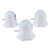 3Pcs Halloween Wind-up Ghost Toy Spooky Cartoon Ghost Walking Toy Toddlers Boys Girls Spring Clockwork Mini White Ghost Toy