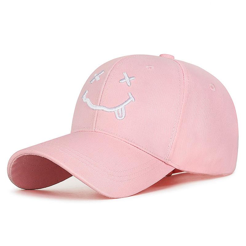 Smile Embroidered Polyester Cap Sun Shade Men Women Outdoor Sports Wear Daily
