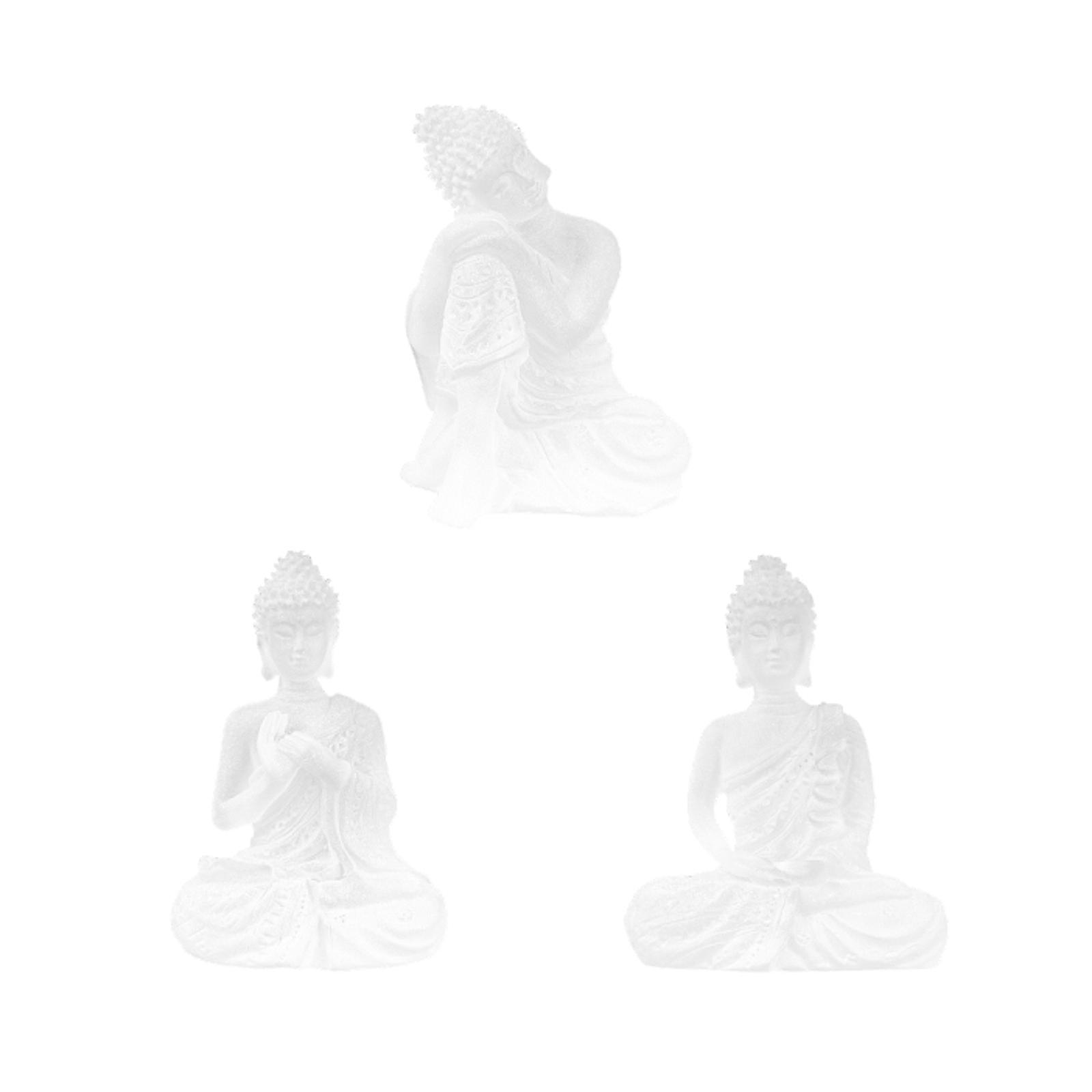 Сидящая фигурка Будды Фэн-шуй украшение Медитация Коллекционная скульптура Статуя сидящего Будды для шкафа Новоселье Style C