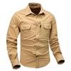 Men's Outdoor Casual Multi-Pocket Workwear Short Sleeve & Breathable Long Sleeve Ice Silk Shirt