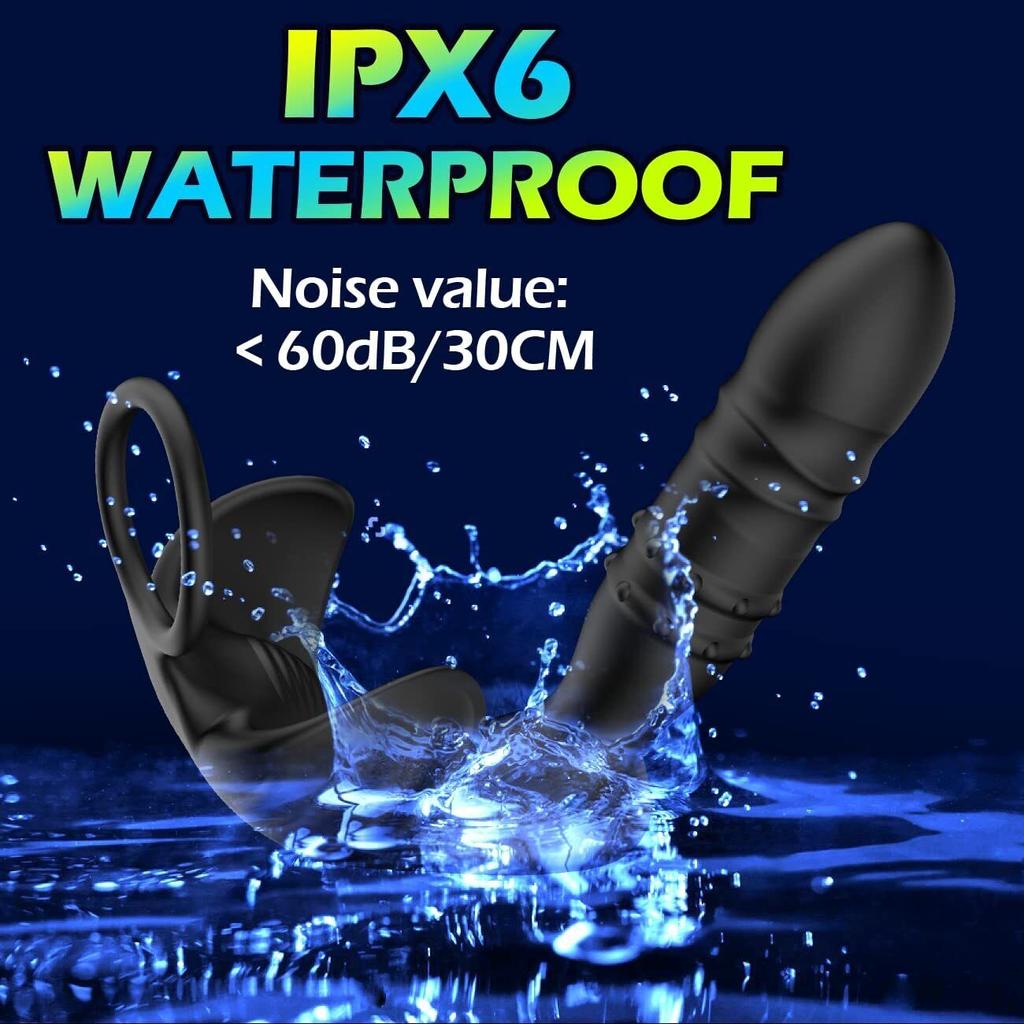 APP Control Male Telescopic Prostate Massager Bluetooth Thursting Butt Plug Anal Vibrator Sex Toys for Men Ass Buttplug 18 Modes