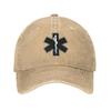 Classic Cotton Paramedic Star Of Life Baseball Cap Women Unisex Breathable Emt Emergency Medical Symbol Dad Hat Sports
