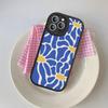 Flower Abstract Market Phone Case For IPhone 16 15 14 13 12 11 Pro Max Plus Leather Cover
