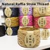 100M/Roll Washable Japanese Plant Raffia Straw Thread Hand-Woven Bag Summer Knitted Hat Hook Crochet Line DIY Eco Friendly