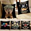 Street Style To Nordic Minimalism Pillow Case Anti-dustmite Pillowcase Invisible Zipper Silky Sofa Cushion Cover