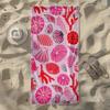 Pink Coral Seashell Beach Towel, Soft Quick-Drying, Perfect For Portable Outdoor Travel, Swimming, Camping And Summer Beach