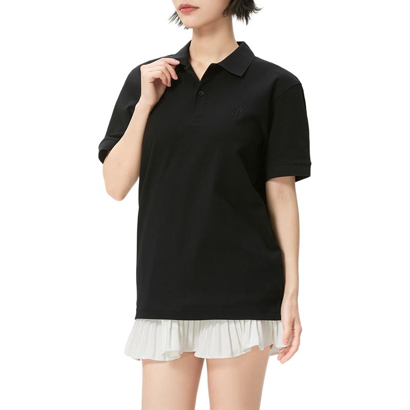 MLB Short Sleeve Casual Trend Polo Shirt Unisex Tops 3APQB0163-50BKS-0214-9