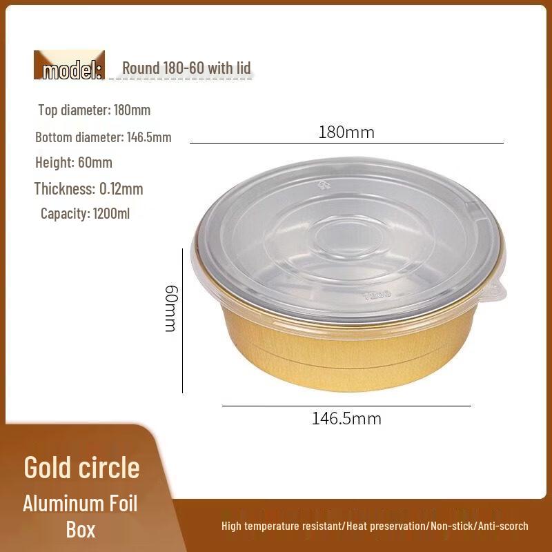 Yuzhuxun Disposable Round Cake Containers with Lids