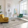 Modern Grey Relief Rug 120x160