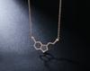 Rosa Vila Happiness Serotonin Molecular Necklace for Women Happy Serotonin Science Perfect Necklace for Chemistry and Science No Metal or - Necklace,