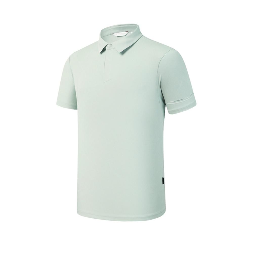 FILA Golf Series Simple Breathable Casual Golf Sports Training Versatile Comfortable Short Sleeve Polo Shirt Men tops Gray A11M625149FGY