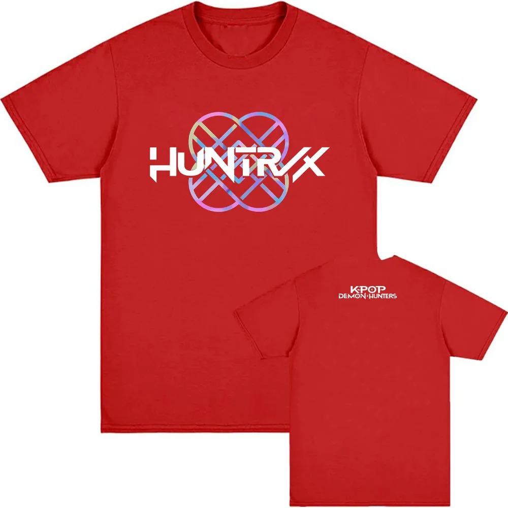 KPop Demon Hunter T-Shirt Summer Cotton Trend Loose T-Shirt Unisex Street Hip Hop Fashion Casual T-Shirt Oversized T-Shirt