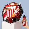 Sevilla FC Mini 5 Fold Pocket Umbrella Compact Lightweight Anti UV Rain Sun Protection Umbrella Portable Travel Umbrella