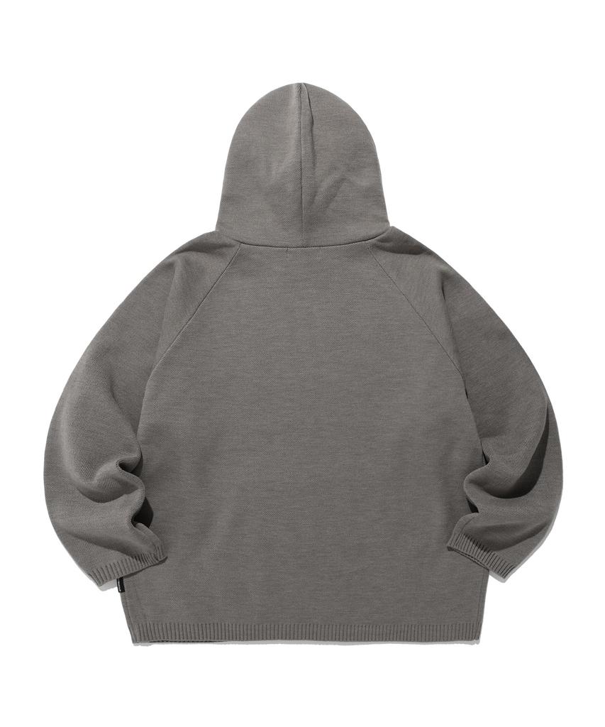 NICEGHOSTCLUB Big Ghost Logo Knit Hoodie_Grey(Ng2Dfuk611A)