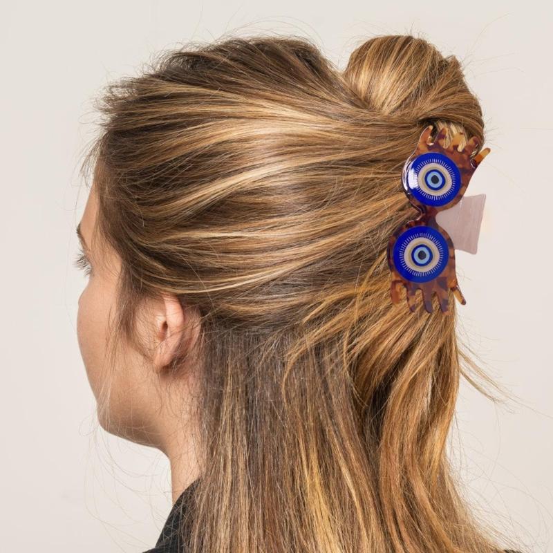 Acetate Pharaoh Hair Claw Clip with Egyptian Lookings Nonslip Claw Clip For Women Cultural Event Gathering