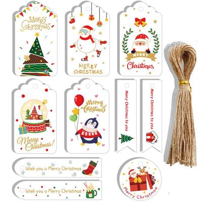 Paper Xmas Decoration Wrapping Supplies Hang Tags Gift Wrapping Christmas Tag Christmas Labels