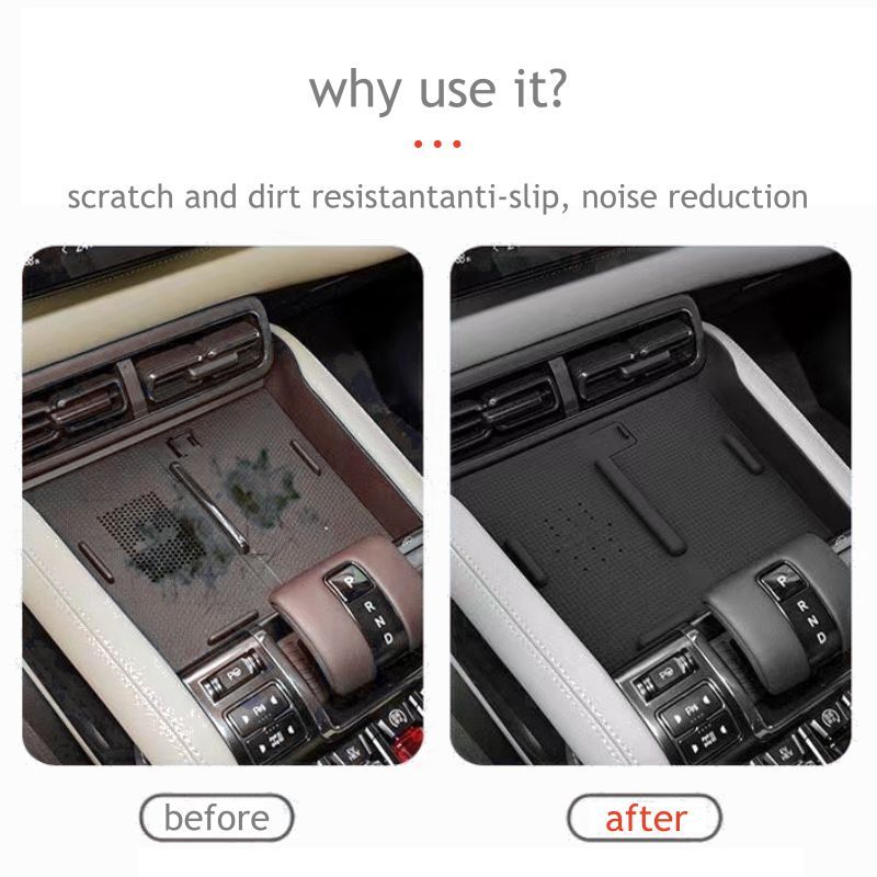 Wireless Charging Silicone Protection Pad Storage Box For BYD Equation Leopard 5 DENZA B5 2025 2024 Interior Accessories