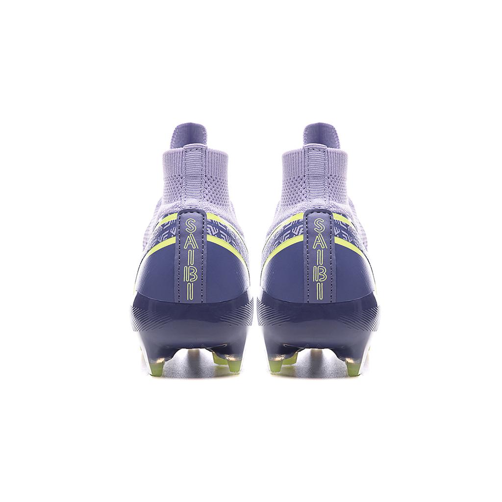 Men Soccer Shoes Cleats Training Boys Outdoor Sport Football Boots Adult Long Spikes Non Slip Cleats Breathable Match Sneakers