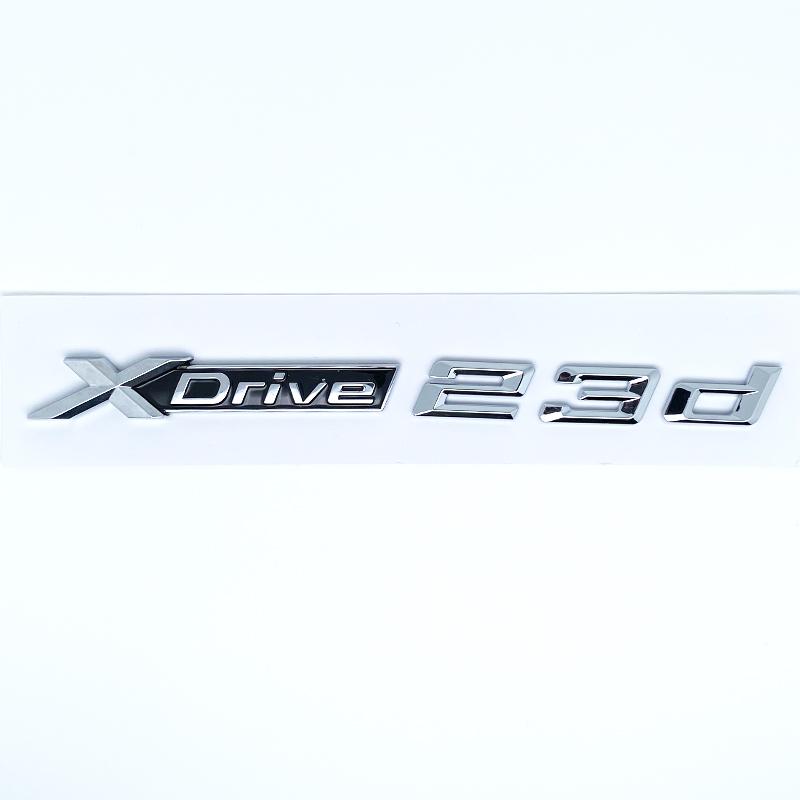 3D ABS XDrive Emblem Car Fender Rear Trunk Sticker X Drive 20d 20i 23d 23i 25d 25i 28d 28i For BMW X1 X2 X3 X5 X6 X7