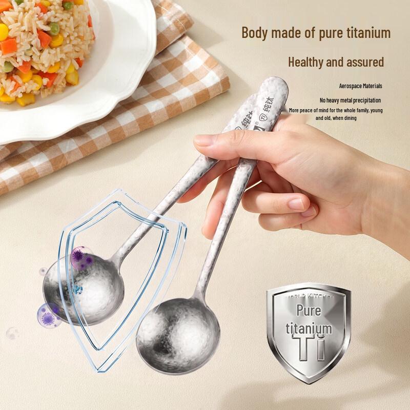 GuofenG Pure Titanium Dinner Spoon