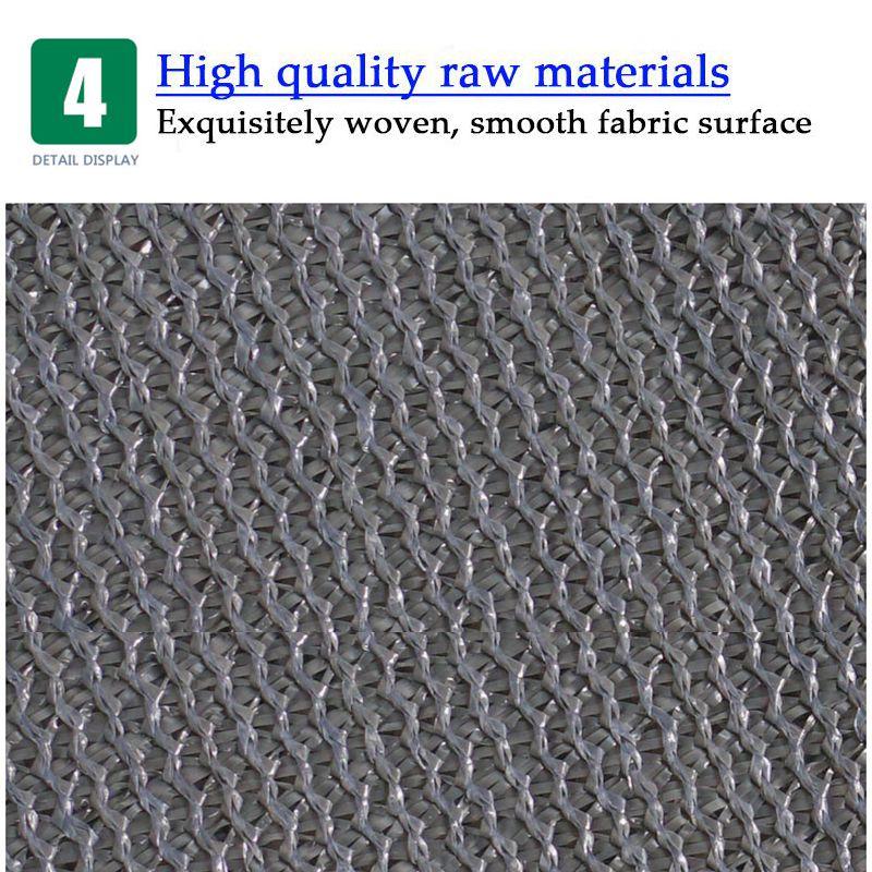 90% Shading Grey Sun Shading Net Garden Plant Sunshade Sail Outdoor Camping Sunshade Cloth Swimming Pool Cover Fence Netting
