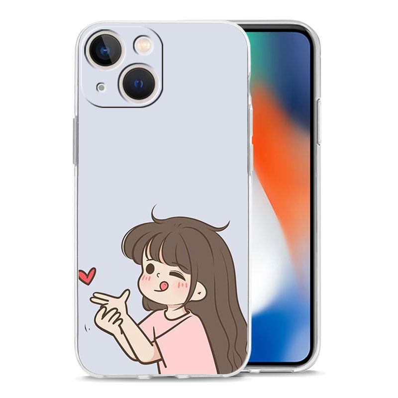 Phone Case For iPhone 17 Cases iPhone Air 16 15 12 13 14 Pro Max 7 8 Plus 16Pro iPhone11 Soft Cover Cute Boy Girl Couple