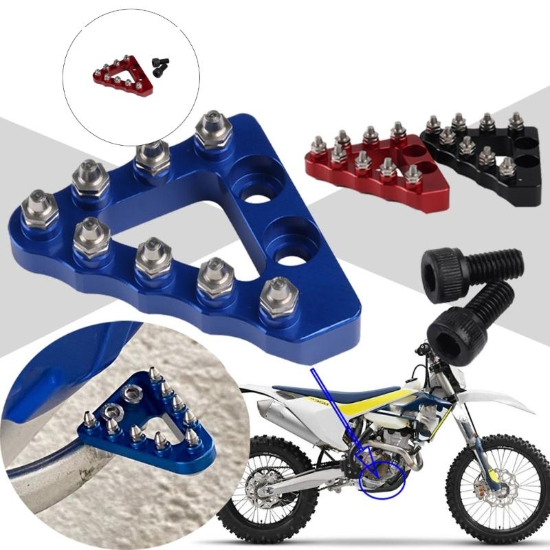 Aluminum Brake Pedal Assembly Clutches Brake System Reinforcement Dirt Bike Brake Pedal with Enhances Grip for Bike