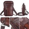 Genuine Leather Phone Chest Bag Large Capacity Messenger Bag Crossbody Phone Bag  Cell Phone