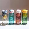 650ml Portable Plastic Straw Water Bottle