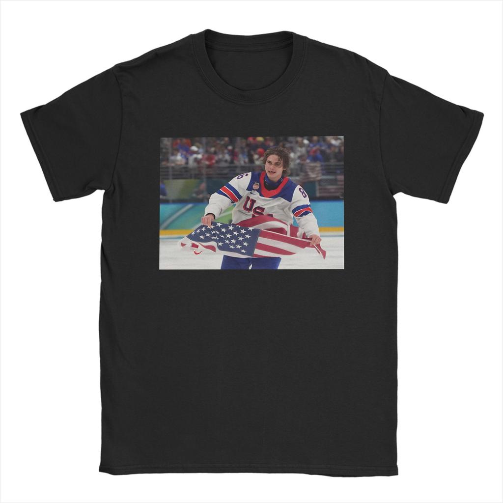 Unisexs Jack Hughes  Gold T Shirts  Cotton Clothes Funny Short Sleeve O Neck Tees Big Size TShirts