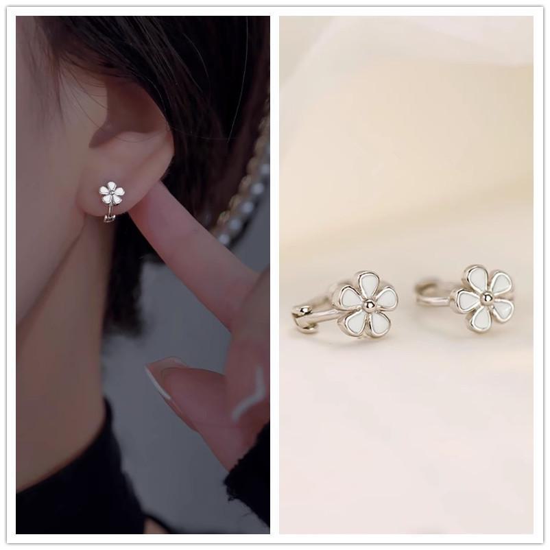 2023 High-End 925 Silver Hoop Earrings: Elegant, Minimalist Design for Women