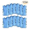 12pcs Polyester Practice Vest Black Trim Team Training Bib Scrimmage Jersey  Soccer Training