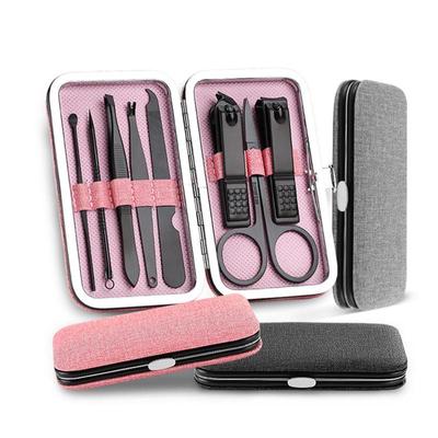 8 Pcs/set Stainless Steel Kit Nail Pedicure Manicure Set Scissor Tweezer Ear Pick Clipper Acne
