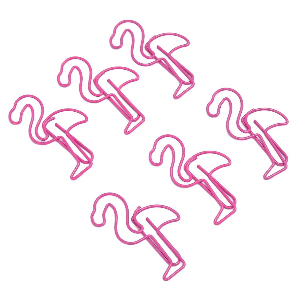 100pcs Paper Clips Multipurpose Bird Shaped Metal Paper Clips Set for Document Classification Rose