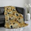 Funny C CheemS D Doge E Blanket Soft Throw Blanket for Home Bedroom Bed Sofa Picnic Travel Office Rest Cover Blanket Gift