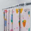 Colorful Ice Cream Shower Curtain Bathroom Decor For Kids Room Polyester Fabric With Printed Design Pink Blue Green Orange Yello