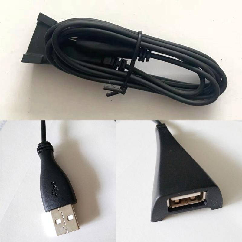 Premium Metal Plastic USB Extension Cord With 150CM Length For Wireless Receiver Positioning